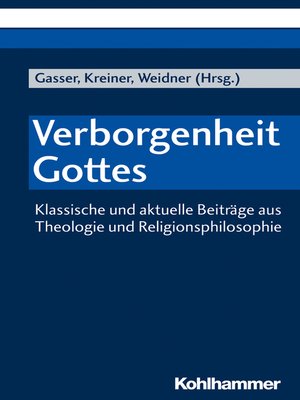 cover image of Verborgenheit Gottes
